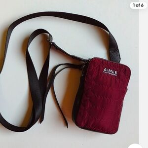 AIMEE KESTENBERG Merlot crossbody bag. Adjustable long strap . New!